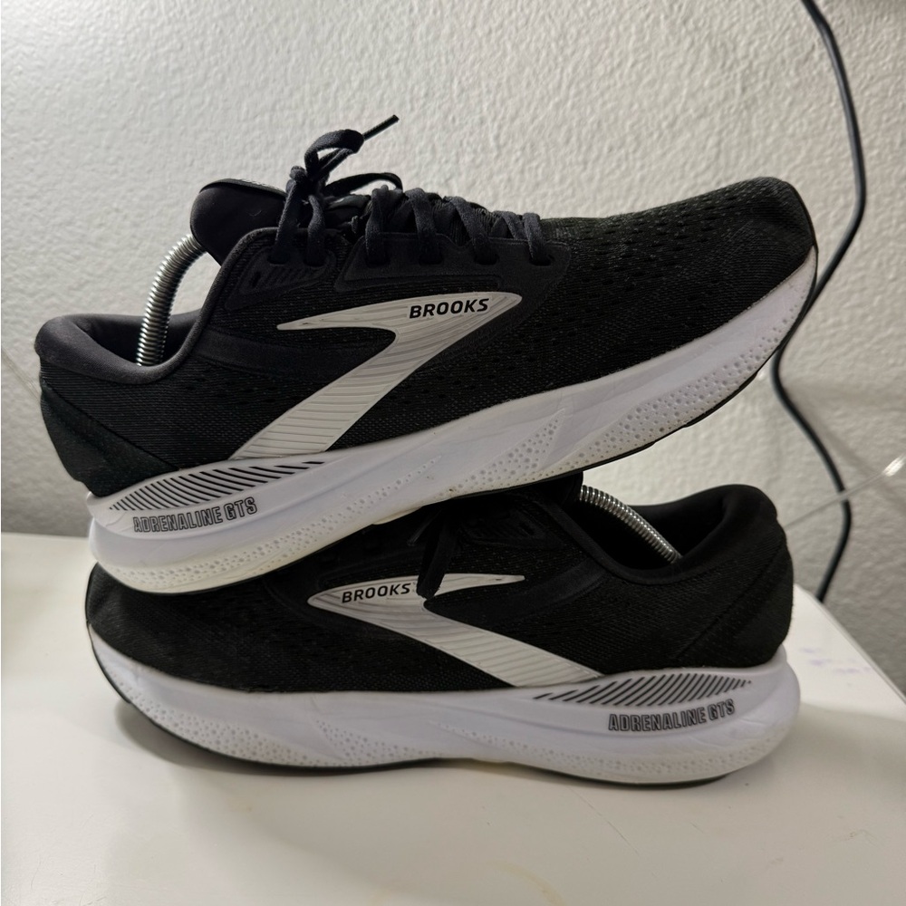 Brooks adrenaline 24 Black and White Athletic Sneakers - Picture 6 of 12